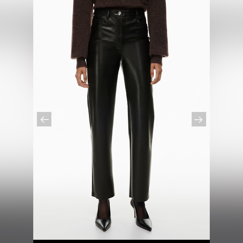 Wilfred Black Straight Leg Pants